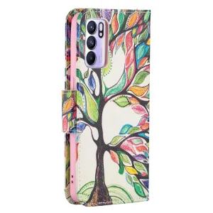 ART Peňaženkový kryt Oppo Reno6 5G LIFE TREE