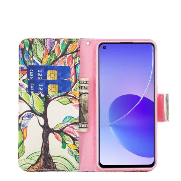 ART Peňaženkový kryt Oppo Reno6 5G LIFE TREE