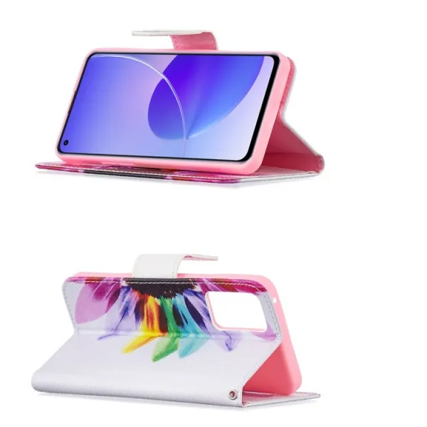 ART Peňaženkový kryt Oppo Reno6 5G SUNFLOWER