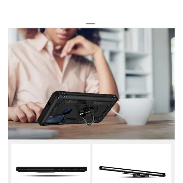 RING Ochranný obal pre Motorola Moto G60s čierny