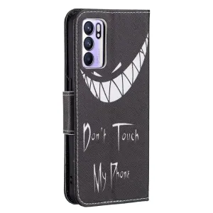 ART Peňaženkový kryt Oppo Reno6 5G DON´T TOUCH ME