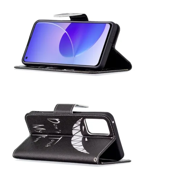 ART Peňaženkový kryt Oppo Reno6 5G DON´T TOUCH ME