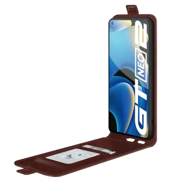 Vyklápacie puzdro Realme GT Neo2 5G hnedý