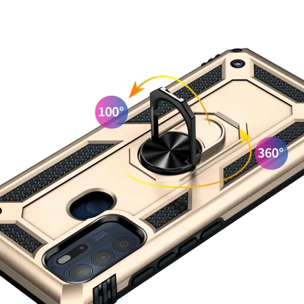 RING Ochranný obal pre Motorola Moto G60s zlatý