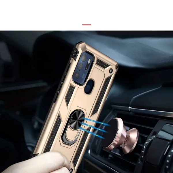 RING Ochranný obal pre Motorola Moto G60s zlatý