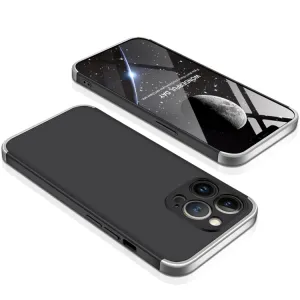 360° Ochranný kryt Apple iPhone 13 Pro čierny-strieborný