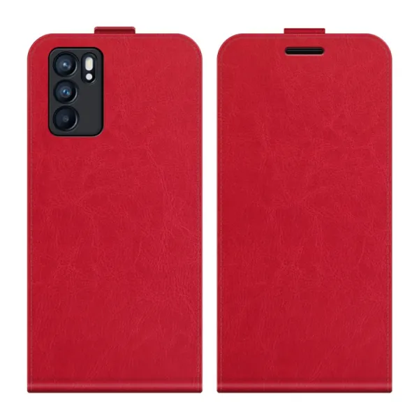 Vyklápacie puzdro Oppo Reno6 5G červené