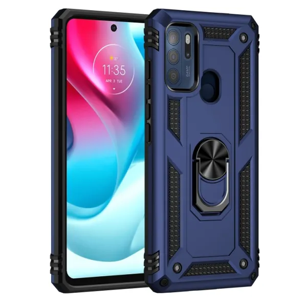 RING Ochranný obal pre Motorola Moto G60s modrý
