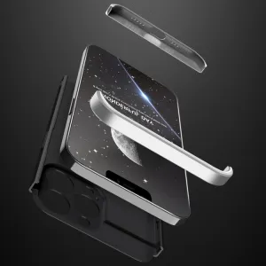 360° Ochranný kryt Apple iPhone 13 Pro čierny-strieborný