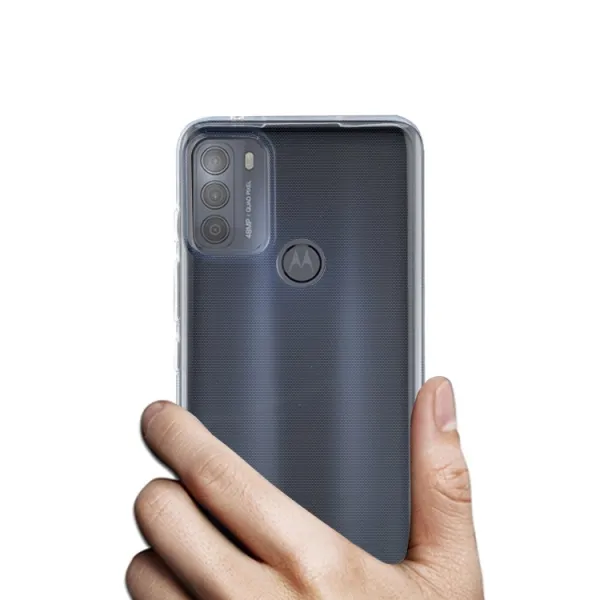 Silikónový obal Motorola Moto G50 priehľadný