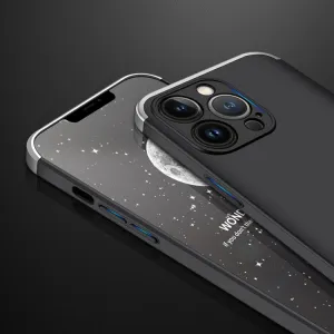 360° Ochranný kryt Apple iPhone 13 Pro čierny-strieborný