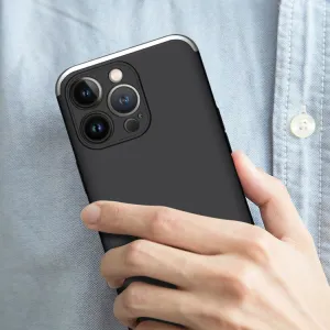 360° Ochranný kryt Apple iPhone 13 Pro čierny-strieborný
