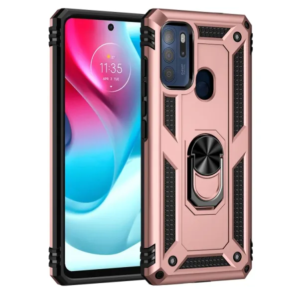 RING Ochranný obal pre Motorola Moto G60s ružový