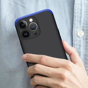 360° Ochranný kryt Apple iPhone 13 Pro čierny-modrý