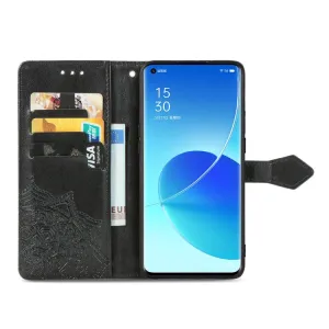 ART Peňaženkový kryt Oppo Reno6 Pro 5G (Mediatek) ORNAMENT čierny