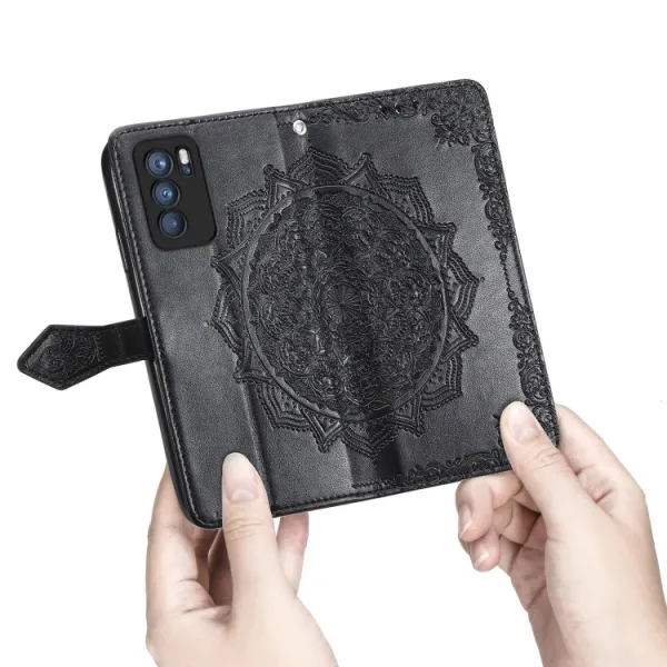 ART Peňaženkový kryt Oppo Reno6 Pro 5G (Mediatek) ORNAMENT čierny