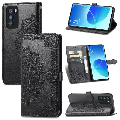ART Peňaženkový kryt Oppo Reno6 Pro 5G (Mediatek) ORNAMENT čierny