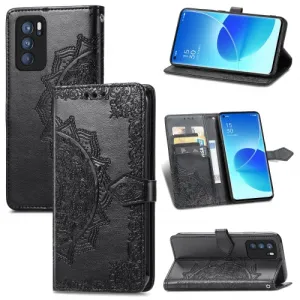 ART Peňaženkový kryt Oppo Reno6 Pro 5G (Mediatek) ORNAMENT čierny