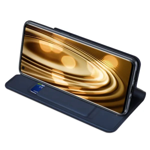 DUX Peňaženkový kryt Oppo Find X3 Pro 5G modrý
