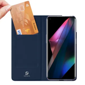 DUX Peňaženkový kryt Oppo Find X3 Pro 5G modrý