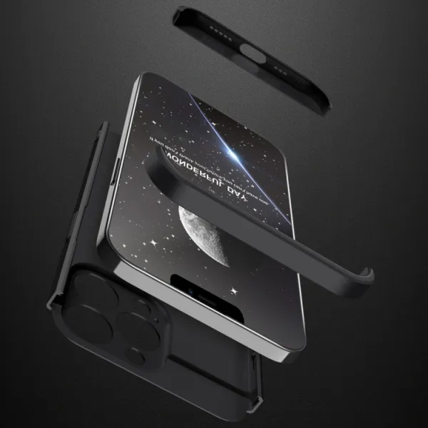 360° Ochranný kryt Apple iPhone 13 Pro Max čierny