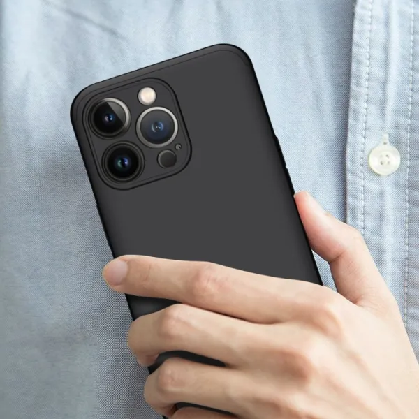 360° Ochranný kryt Apple iPhone 13 Pro Max čierny