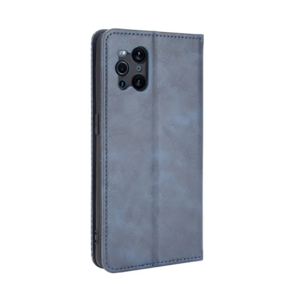 BUSINESS Peňaženkový kryt pre Oppo Find X3 Pro 5G modrý