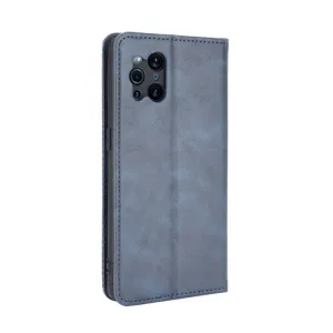 BUSINESS Peňaženkový kryt pre Oppo Find X3 Pro 5G modrý