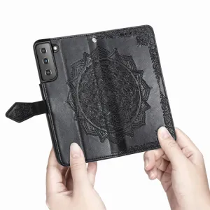 ART Peňaženkový kryt Samsung Galaxy S22 Plus 5G ORNAMENT čierny
