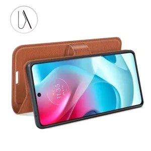 LITCHI Ochranný kryt pre Motorola Moto G60s hnedý