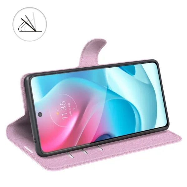 LITCHI Ochranný kryt pre Motorola Moto G60s ružový