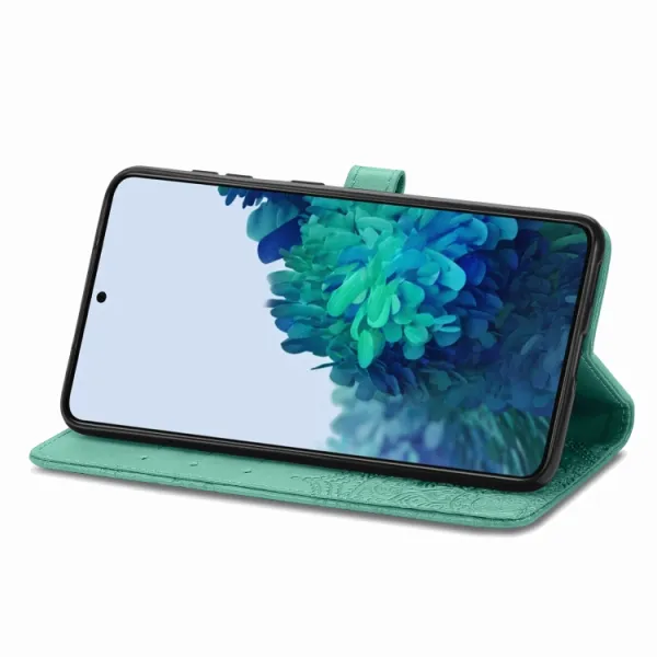 ART Peňaženkový kryt Samsung Galaxy S22 Plus 5G ORNAMENT zelený