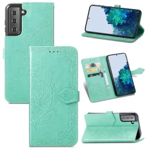 ART Peňaženkový kryt Samsung Galaxy S22 Plus 5G ORNAMENT zelený