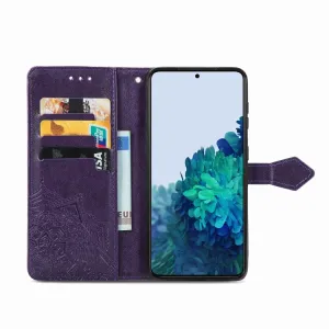 ART Peňaženkový kryt Samsung Galaxy S22 Plus 5G ORNAMENT fialový