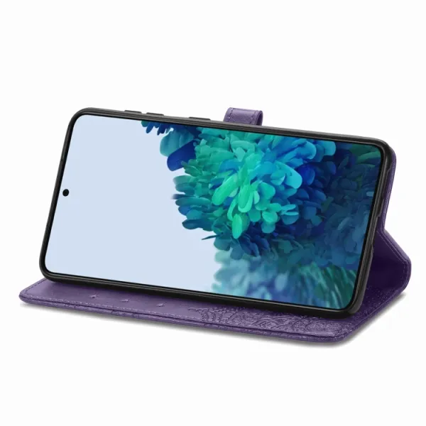 ART Peňaženkový kryt Samsung Galaxy S22 Plus 5G ORNAMENT fialový