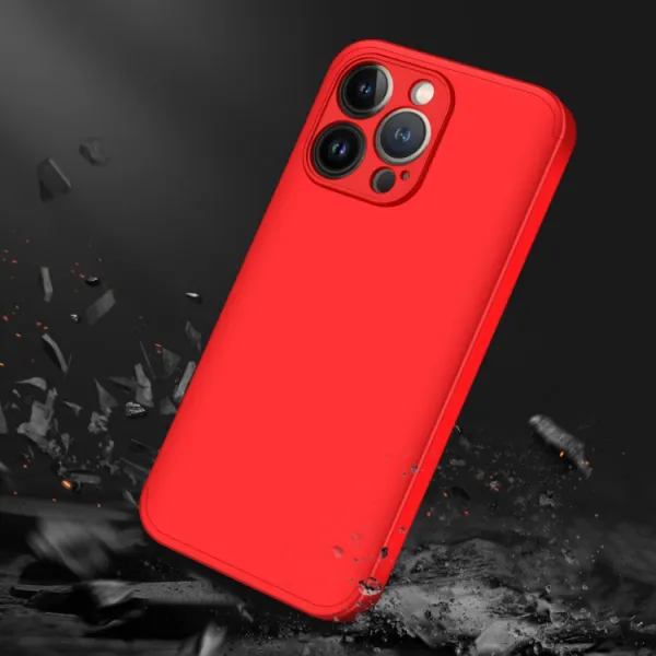 360° Ochranný kryt Apple iPhone 13 Pro Max červený