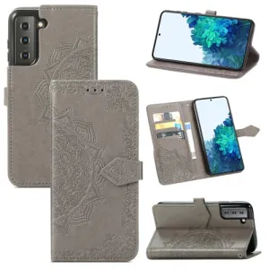 ART Peňaženkový kryt Samsung Galaxy S22 Plus 5G ORNAMENT šedý