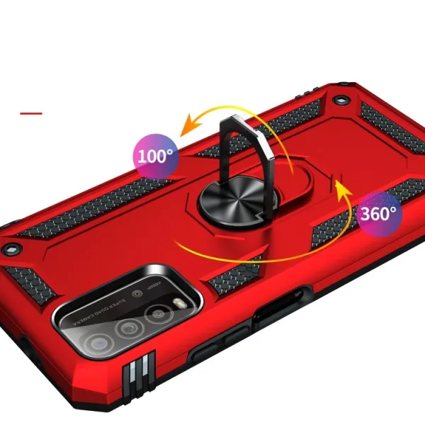 RING Ochranný obal pre Xiaomi Redmi 9T červený