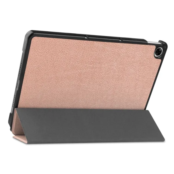 LEATHER Zaklápací obal Realme Pad ružovozlatý