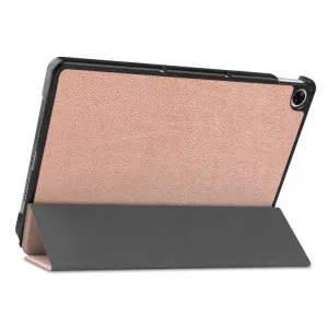 LEATHER Zaklápací obal Realme Pad ružovozlatý