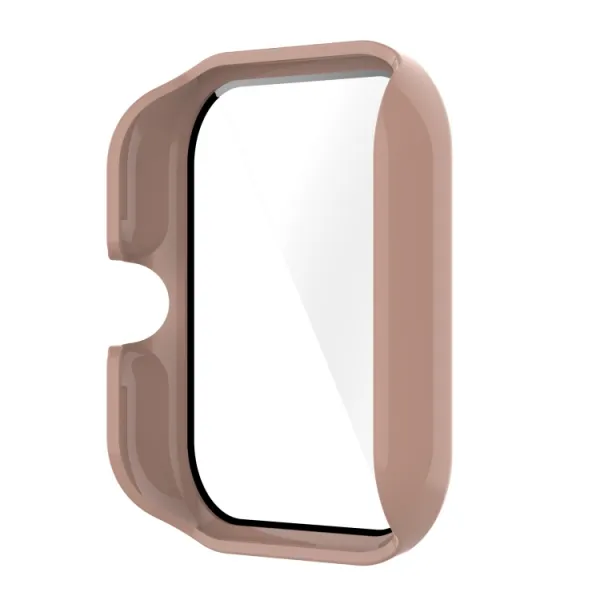 Plastový obal s ochranným sklom pre Xiaomi Amazfit GTS 3 ružový