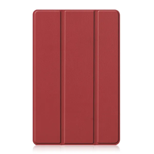 LEATHER Zaklápací obal Realme Pad tmavočervený