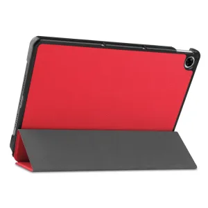 LEATHER Zaklápací obal Realme Pad červený