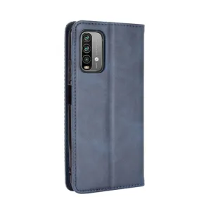BUSINESS Peňaženkový kryt pre Xiaomi Redmi 9T modrý
