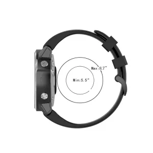 SILICONE Remienok Garmin Fenix 6S / 6S Pro / 6S Sapphire čierny