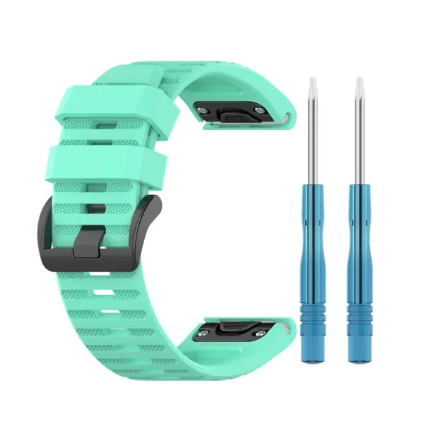 SILICONE Remienok Garmin Fenix 3 / 3HR / 5X / 5 Plus / 6X / 6X Pro zelený