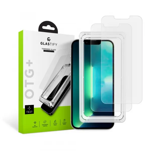 GLASTIFY OTG+ 2x Tvrdené sklo Apple iPhone 13 Pro Max