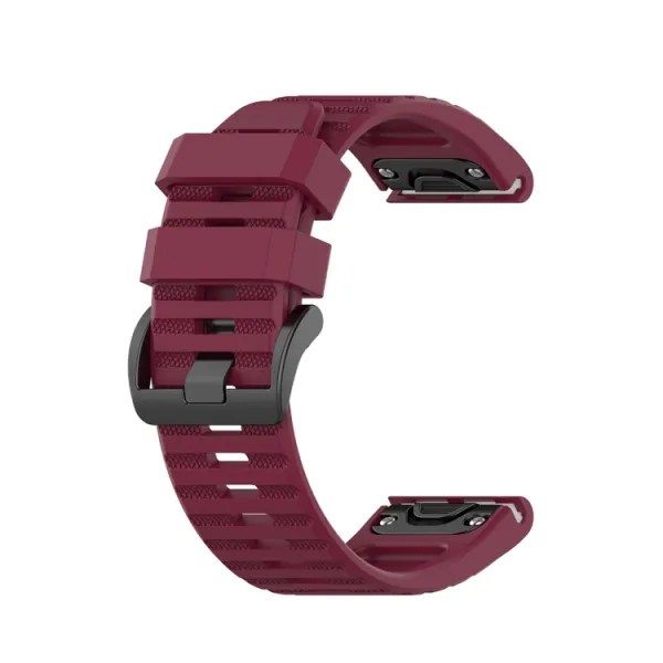 SILICONE Remienok Garmin Fenix 3 / 3HR / 5X / 5 Plus / 6X / 6X Pro bordová