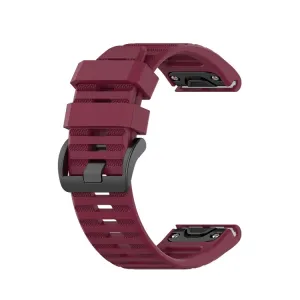 SILICONE Remienok Garmin Fenix 3 / 3HR / 5X / 5 Plus / 6X / 6X Pro bordová