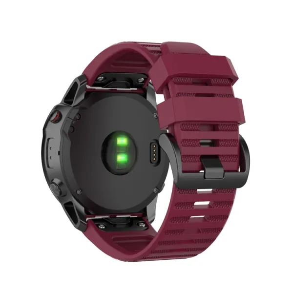 SILICONE Remienok Garmin Fenix 3 / 3HR / 5X / 5 Plus / 6X / 6X Pro bordová